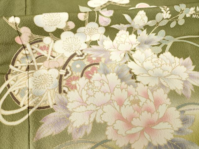 平和屋着物●豪華振袖 駒刺繍 花鼓文 やまと誂製 ロング丈 正絹 逸品 AABJ8217ck