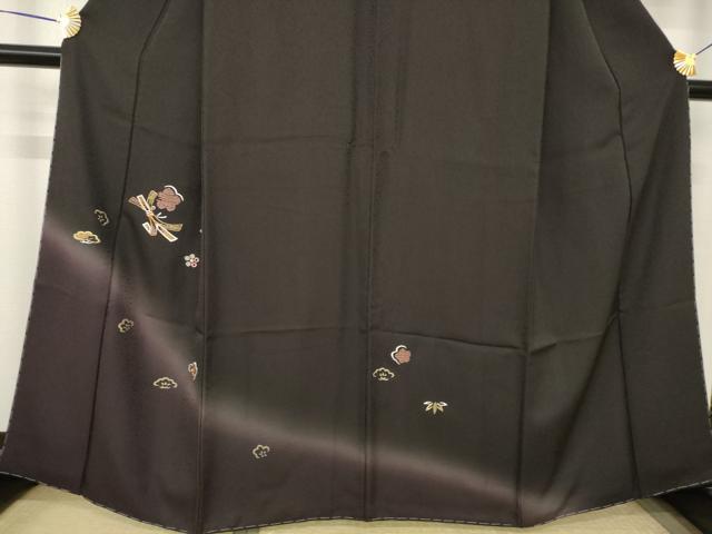平和屋着物●訪問着 竹屋町刺繍 束ね熨斗花文 暈し染め やまと誂製 正絹 逸品 AABJ8236ck