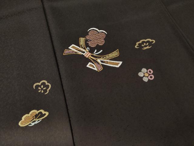 平和屋着物●訪問着 竹屋町刺繍 束ね熨斗花文 暈し染め やまと誂製 正絹 逸品 AABJ8236ck