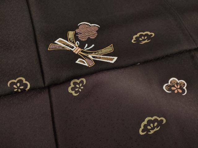 平和屋着物●訪問着 竹屋町刺繍 束ね熨斗花文 暈し染め やまと誂製 正絹 逸品 AABJ8236ck