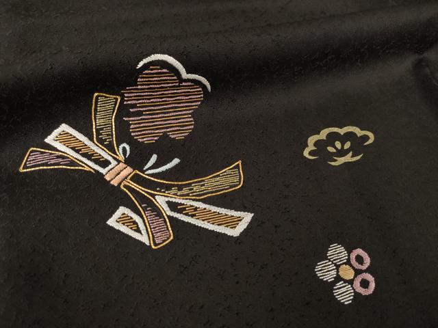 平和屋着物●訪問着 竹屋町刺繍 束ね熨斗花文 暈し染め やまと誂製 正絹 逸品 AABJ8236ck