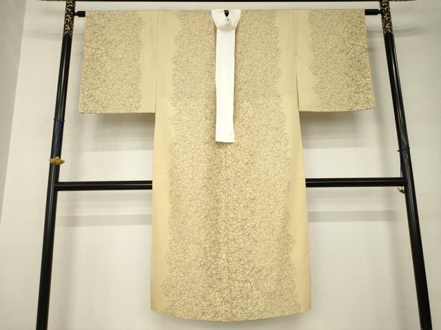 平和屋着物●長襦袢 無双仕立て 草花間道 正絹 逸品 未使用 AABJ8238ck