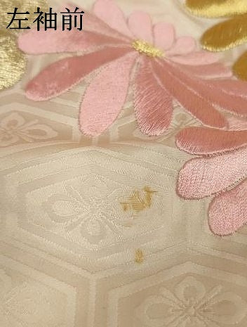 平和屋本店●色打掛 和装 婚礼 結婚式 花嫁 神社挙式 総刺繍 飛鶴花文 金銀糸 逸品 AABJ8247ou