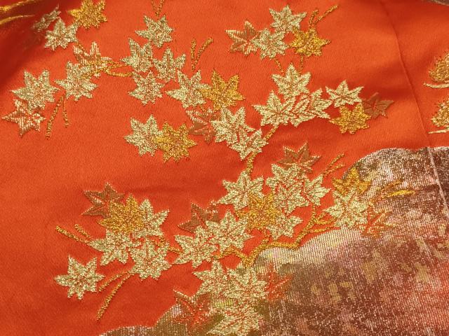 平和屋本店●色打掛 和装 婚礼 結婚式 花嫁 神社挙式 総刺繍 人物風景文 金糸 逸品 AABJ8273ou