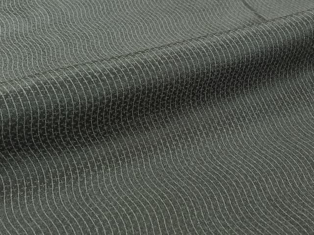 平和屋着物▽上質な小紋 単衣 変わり縞 正絹 逸品 AABJ8293jh