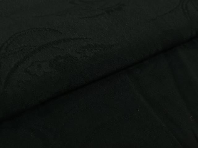 平和屋着物▽羽織 スリーシーズン 春夏秋 塵除け 流水花文 黒地 正絹 逸品 AABJ8313jh