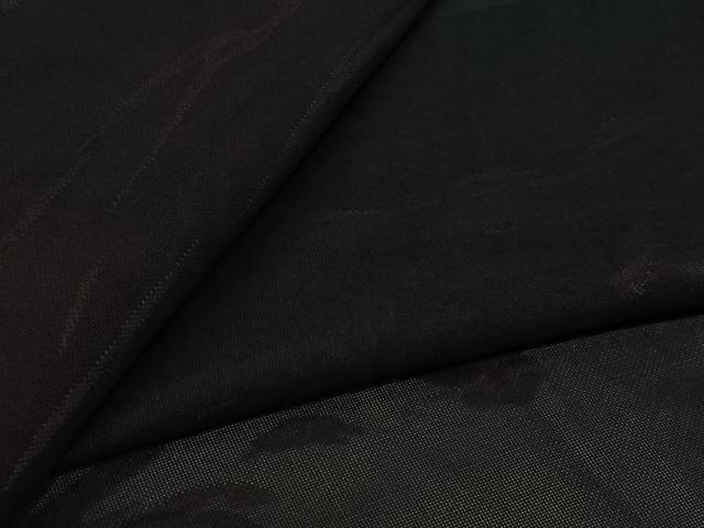 平和屋着物▽羽織 スリーシーズン 春夏秋 塵除け 霞文 黒地 正絹 逸品 AABJ8316jh