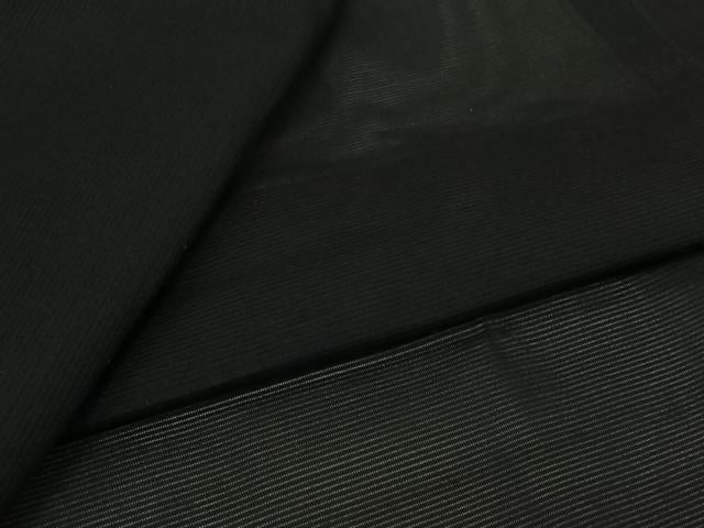 平和屋着物▽羽織 スリーシーズン 春夏秋 塵除け 黒地 正絹 逸品 AABJ8318jh