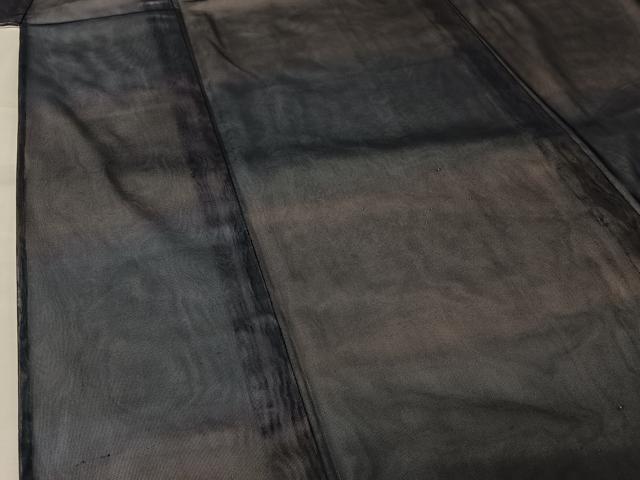 平和屋着物▽上質な小紋 無双 紗袷 紗×紗 霞文 暈し染め 正絹 逸品 AABJ8329jh