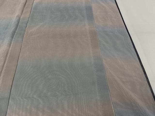 平和屋着物▽上質な小紋 無双 紗袷 紗×紗 霞文 暈し染め 正絹 逸品 AABJ8329jh