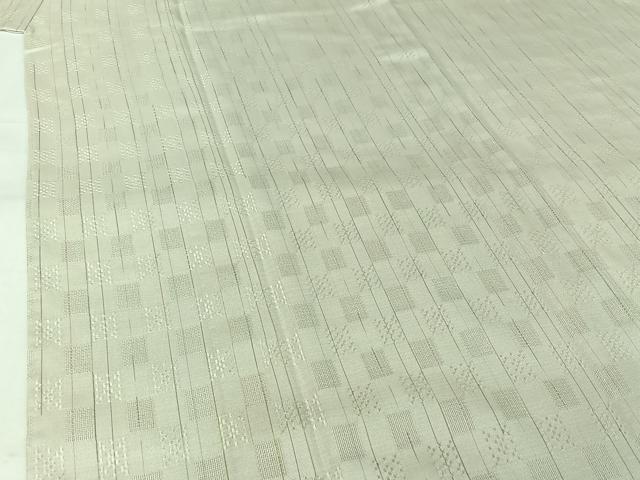 平和屋着物▽沖縄県最高級織物 夏物 首里花倉織 首里織 花織・絽織・紗織 紬 単衣 縞 正絹 逸品 AABJ8344jh