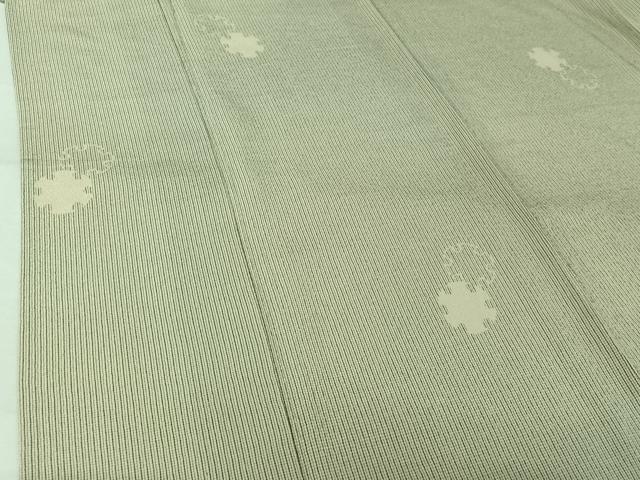 平和屋着物▽本塩沢 単衣 雪輪文 健勝苑扱い 正絹 逸品 AABJ8352jh