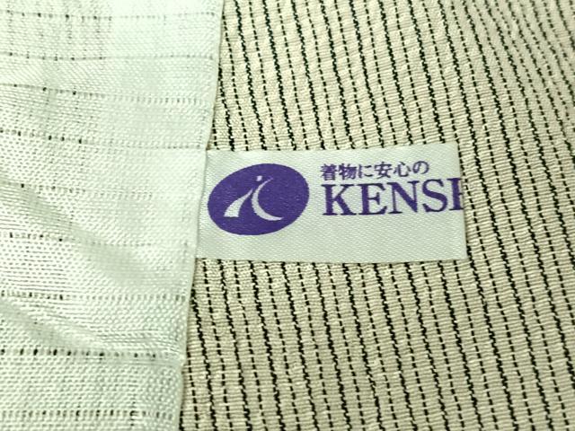 平和屋着物▽本塩沢 単衣 雪輪文 健勝苑扱い 正絹 逸品 AABJ8352jh