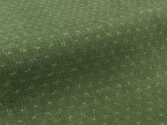 平和屋着物▽男性 紬 単衣 幾何学文様 正絹 逸品 未使用 AABJ8373jh