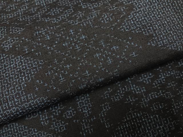 平和屋着物●結城紬 80亀甲 吉祥花文 正絹 逸品 AABJ8403ph
