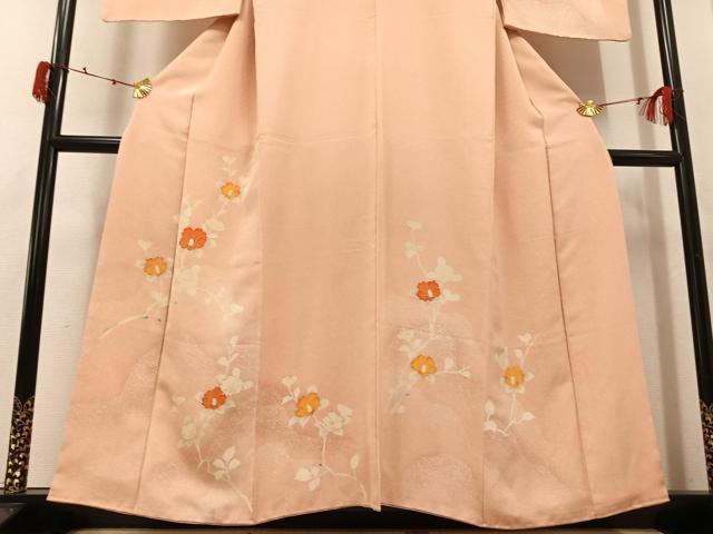 平和屋着物●訪問着 枝椿文 金彩 正絹 逸品 AABJ8414ph