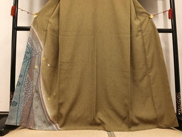 平和屋着物●訪問着 駒刺繍 舞花文 暈し染め 金彩 正絹 逸品 AABJ8429ph