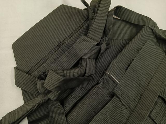 平和屋着物●男性 馬乗り袴 縞 正絹 逸品 AABJ8441ph