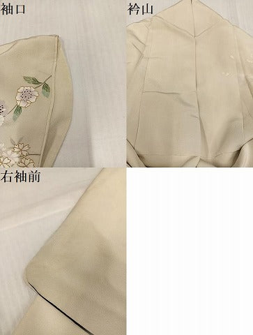 平和屋着物●訪問着 駒刺繍 枝垂れ桜 暈し染め 金彩 正絹 逸品 AABJ8465ph