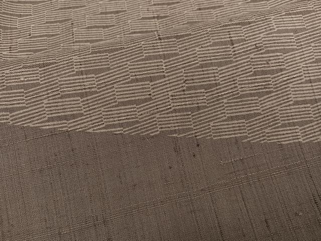 平和屋着物●訪問着 生紬 抽象文様 正絹 逸品 AABJ8474ph