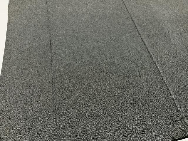 平和屋着物●江戸小紋 鮫小紋柄 黒地 正絹 逸品 AABJ8495ph