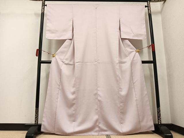 平和屋着物●色無地 薄桜色 洗える着物 未使用 AABJ8500ph