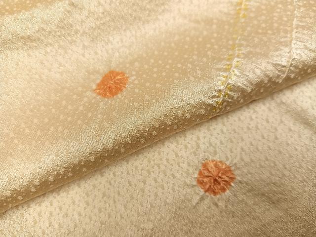 平和屋着物●上質な小紋 絞り 幾何学文様 正絹 逸品 未使用 AABJ8502ph