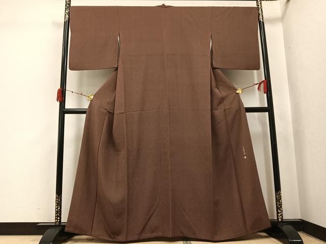 平和屋着物●伝統工芸師 服部光擴 江戸小紋 角通し 正絹 逸品 AABJ8504ph