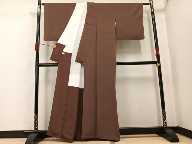 平和屋着物●伝統工芸師 服部光擴 江戸小紋 角通し 正絹 逸品 AABJ8504ph