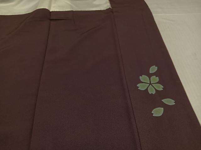 平和屋着物●豪華振袖 成り物 葡萄 柿 桜 暈し染め 金彩 正絹 逸品 AABJ8525ph