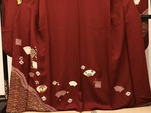 平和屋着物●豪華振袖 絞り 刺繍 地紙花毬文 金彩 正絹 逸品 AABJ8526ph