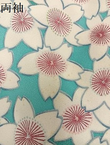平和屋着物●上質な小紋 桜 正絹 逸品 AABJ8546ph