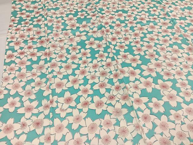 平和屋着物●上質な小紋 桜 正絹 逸品 AABJ8546ph