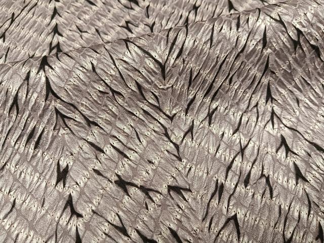 平和屋着物●上質な小紋 杢目絞り 正絹 逸品 未使用 AABJ8556ph