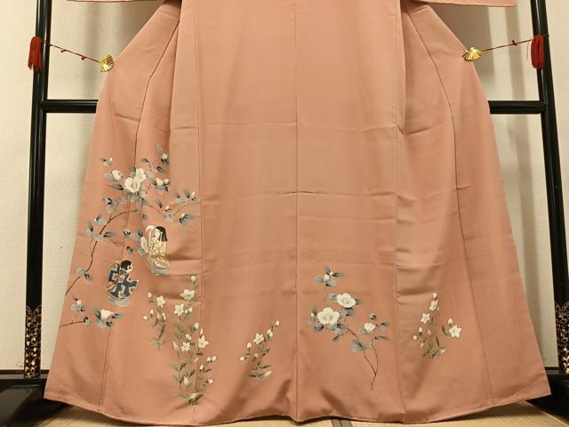 平和屋着物●訪問着 友禅 童子枝花文 高島屋扱い 正絹 逸品 AABJ8558ph