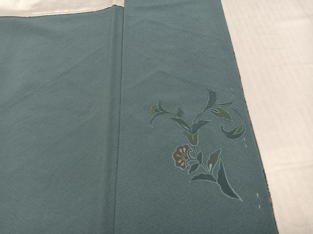 平和屋着物●訪問着 総刺繍 中国三大刺繍 スワトウ刺繍 汕頭刺繍 蘇州刺繍 更紗文 暈し染め 金糸 ロング丈 正絹 逸品 AABJ8560ph