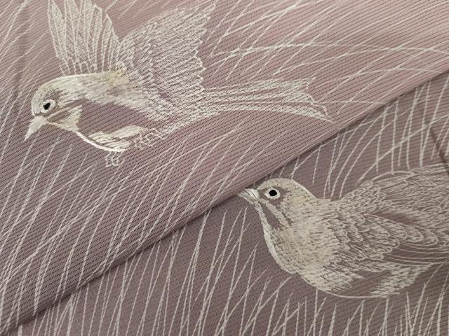 平和屋着物*夏物 訪問着 刺繍 絽 草木に馬 正絹 逸品 AABJ8563cs