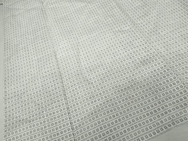 平和屋着物*夏物 男性 上布 小紋 浴衣兼用 格子 綿×麻 AABJ8567cs