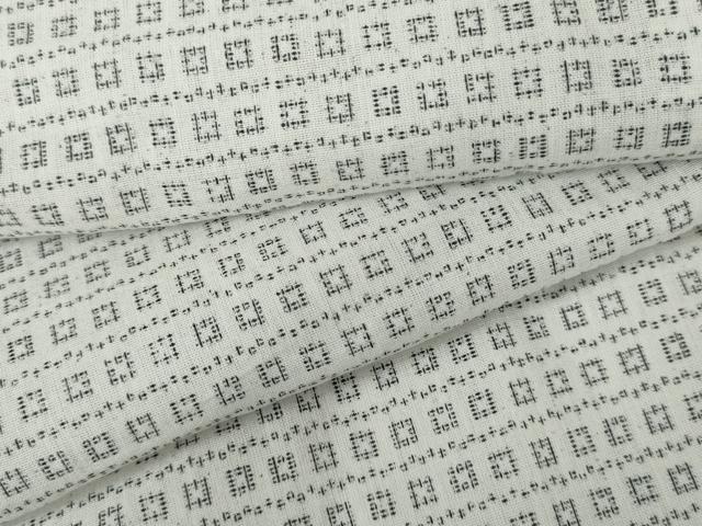 平和屋着物*夏物 男性 上布 小紋 浴衣兼用 格子 綿×麻 AABJ8567cs