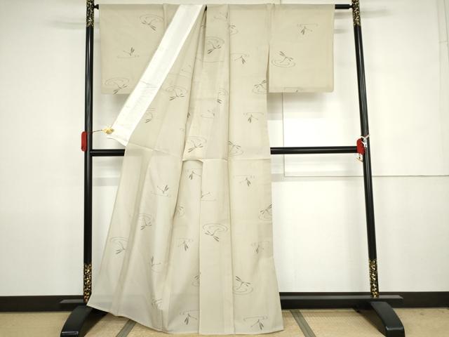 平和屋着物*夏物 紗紬 流水に蜻蛉 正絹 逸品 AABJ8576cs