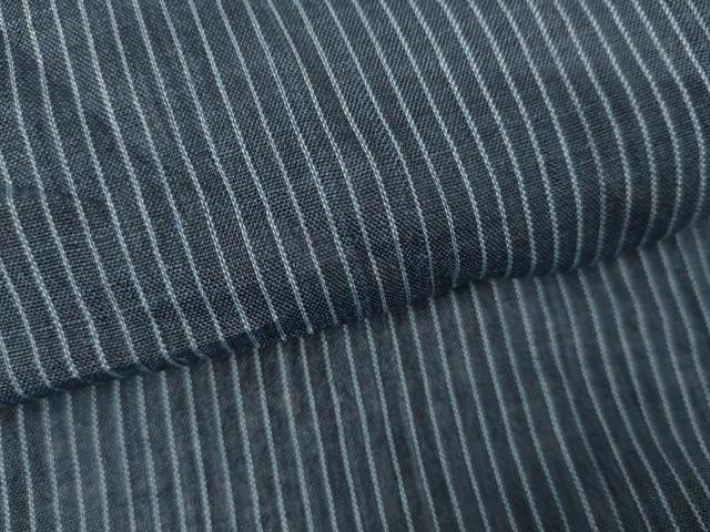 平和屋着物*夏物 男性 小千谷ちぢみ 縞 キングサイズ 麻 逸品 AABJ8591cs