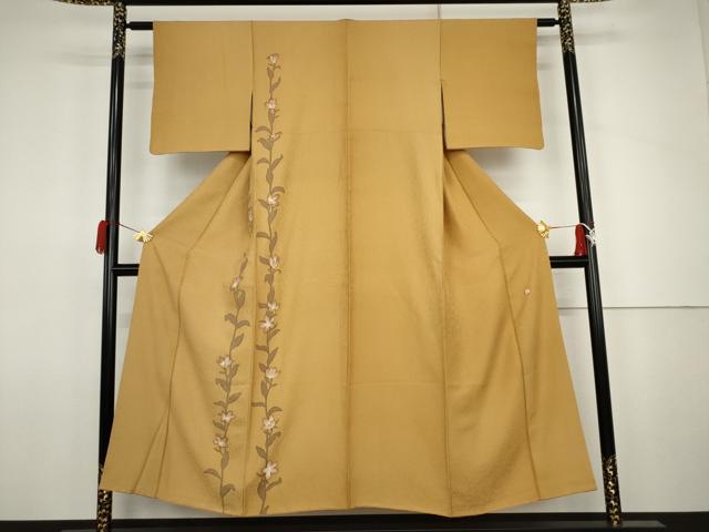 平和屋着物●訪問着 作家物 枝花文 正絹 逸品 AABJ8610cs