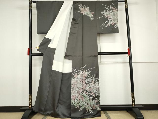 平和屋着物●訪問着 萩 正絹 逸品 未使用 AABJ8618cs