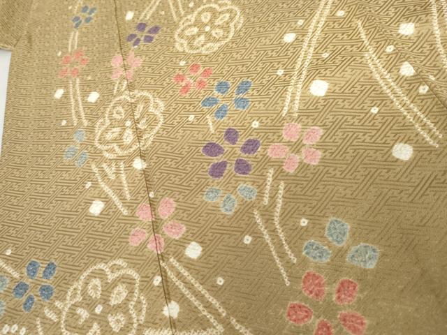 平和屋着物●訪問着 絞り 枝梅 正絹 逸品 AABJ8631cs