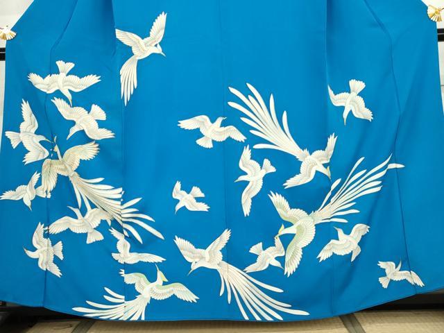 平和屋着物●訪問着 刺繍 鳳凰 金糸 金彩 正絹 逸品 AABJ8634cs