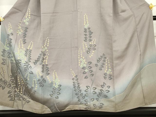 平和屋着物●訪問着 枝花文 暈し染め 金彩 正絹 逸品 AABJ8636cs