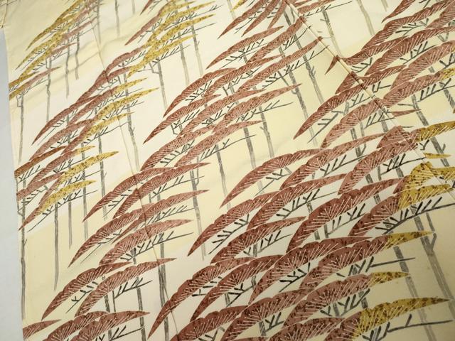 平和屋着物●訪問着 友禅 作家物 英世 枝松文 暈し染め 仮絵羽 正絹 逸品 未使用 AABJ8650cs
