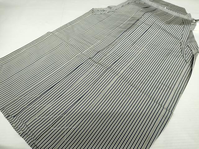平和屋着物●男性 馬乗り袴 縞 正絹 逸品 未使用 AABJ8651cs