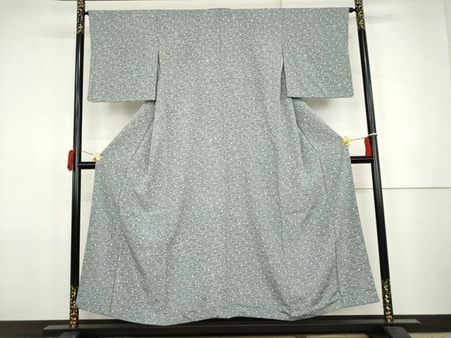 平和屋着物●上質な小紋 敷松葉 正絹 逸品 AABJ8674cs