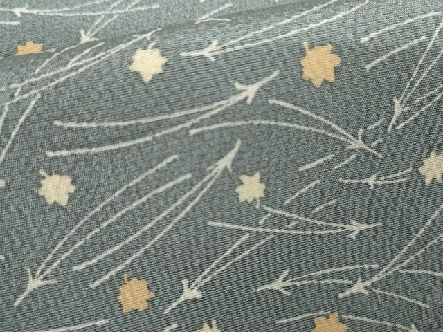 平和屋着物●上質な小紋 敷松葉 正絹 逸品 AABJ8674cs